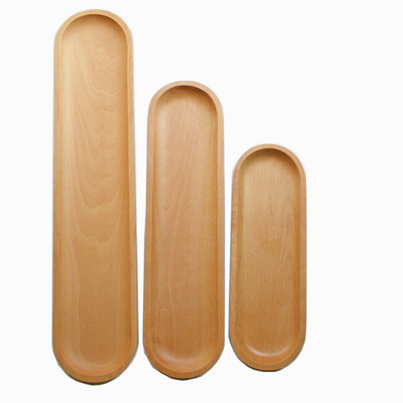 Wood Serving Plate - Long Strip for Fish/Appetizers