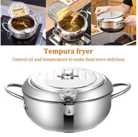 Stainless Fry Basket - Telescopic Folding