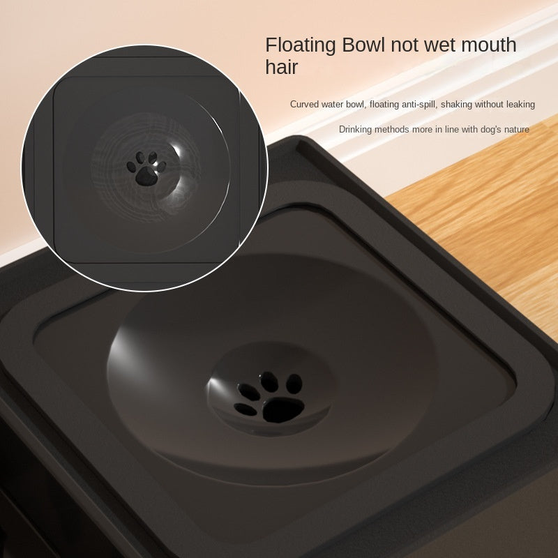 Elevated Dog Bowls - Adjustable Stainless Double Feeder