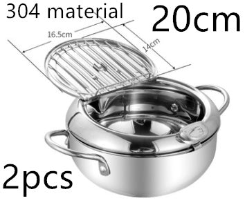 Stainless Fry Basket - Telescopic Folding