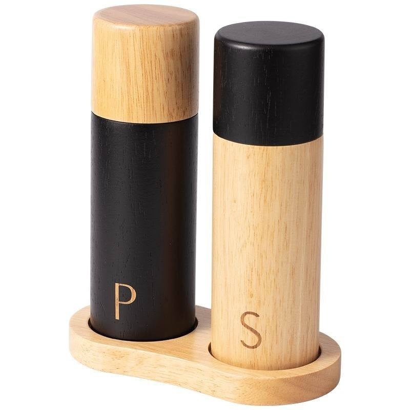Oak Wood Pepper Grinder - Retro Manual Spice Grinder