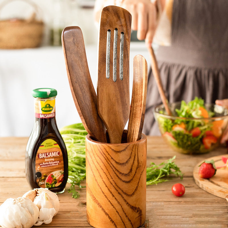 Teak Wood Cooking Spatula - Salad/Serving Spoon