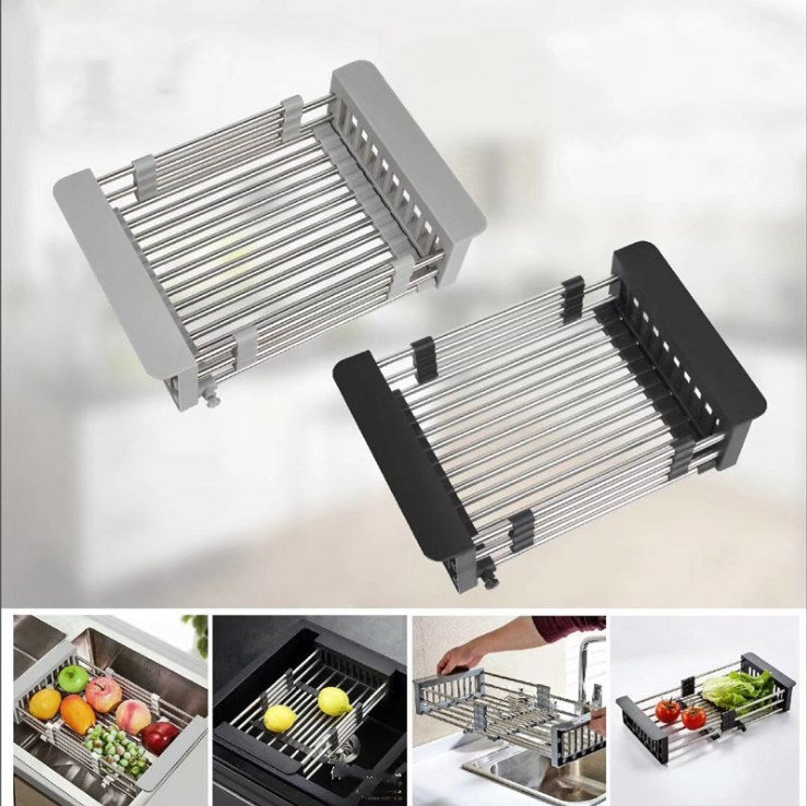 Stainless Steel Sink Drain Basket - Dish Drying