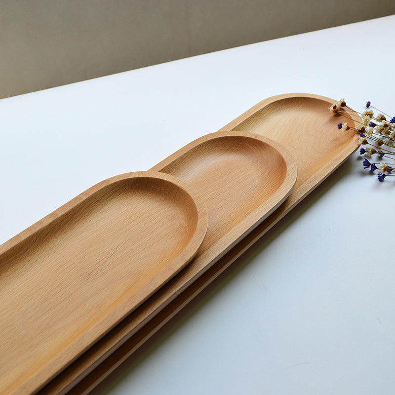 Wood Serving Plate - Long Strip for Fish/Appetizers