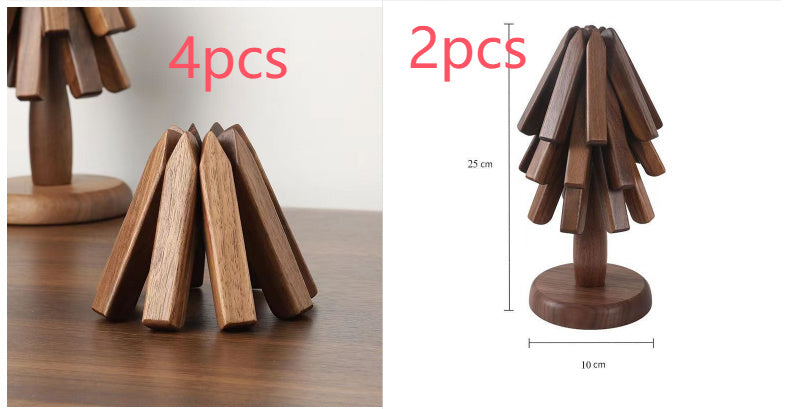 Black Walnut Table Decor - Tree Design Trivet