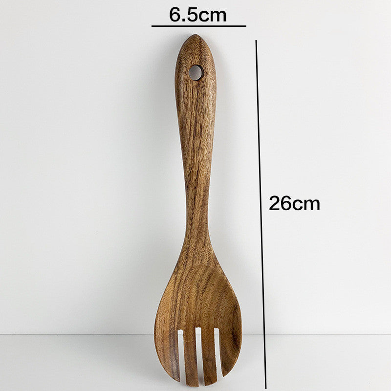 Teak Wood Tableware Set - Spoon, Ladle, Turner