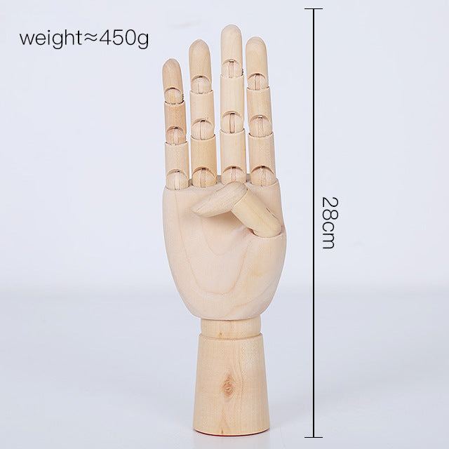 Lotus Wood Knuckle Hand Model - Movable Ornament
