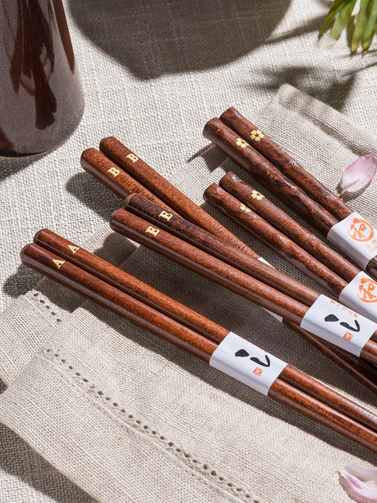 Wood Chopsticks - Pointed High-End (5 Pairs)