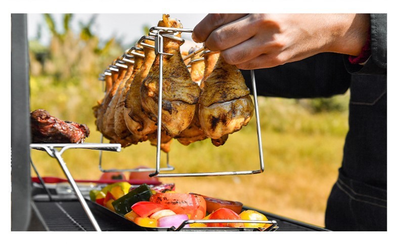 Stainless Grilling Basket with Mesh Clip - BBQ Rack