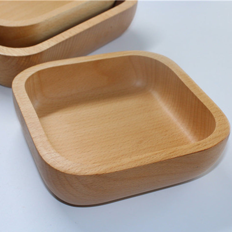 Japanese Rubber Wood Square Plate - Serving Dish