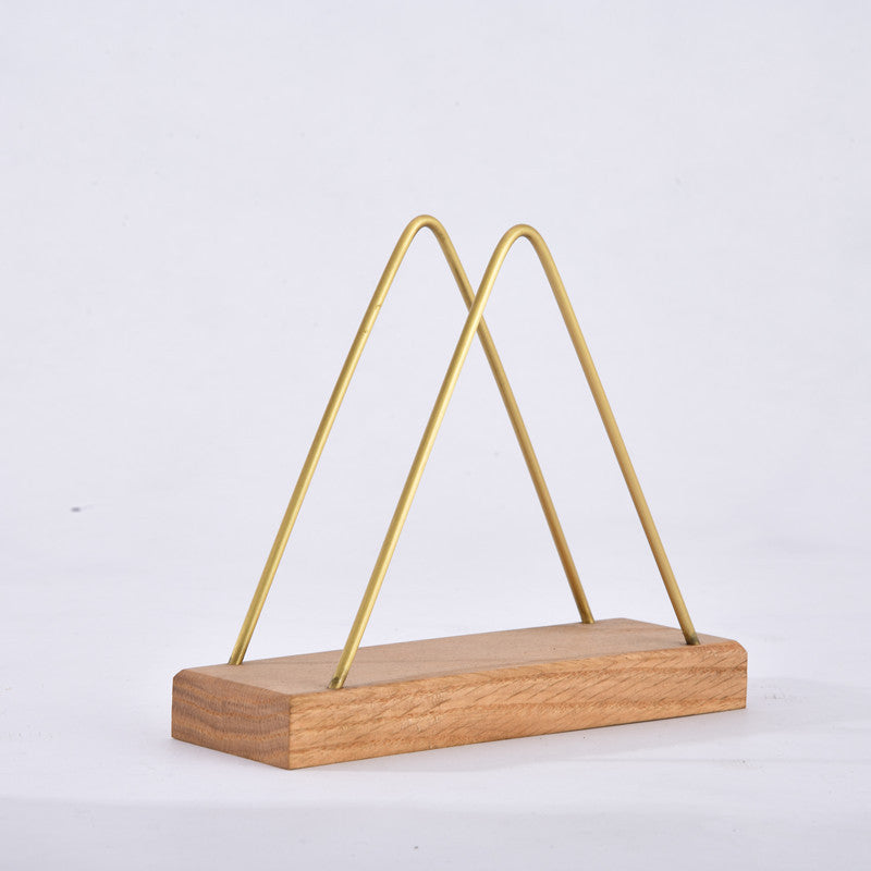 Wood Vertical Paper Towel Rack - Roll Holder