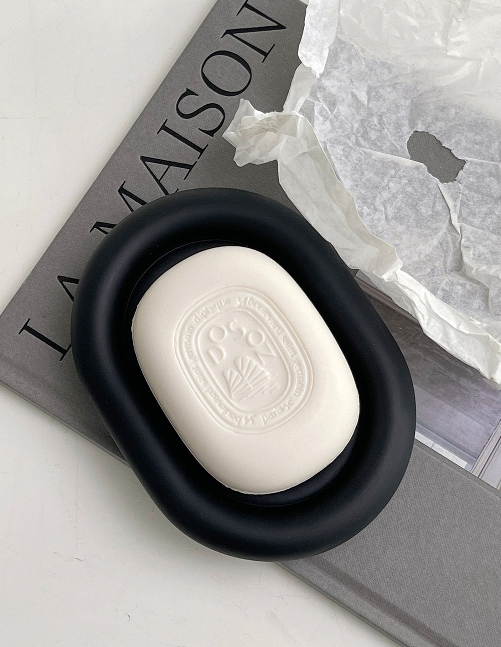 Self-Draining Soap Dish with Storage Tray - Bathroom