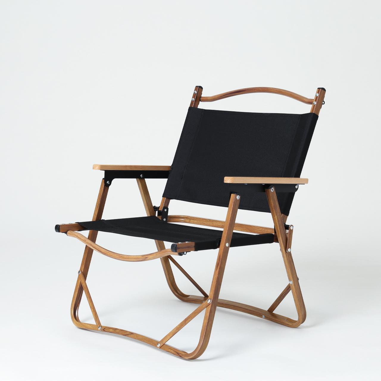 Wood Grain Camping Chair - Lightweight Folding