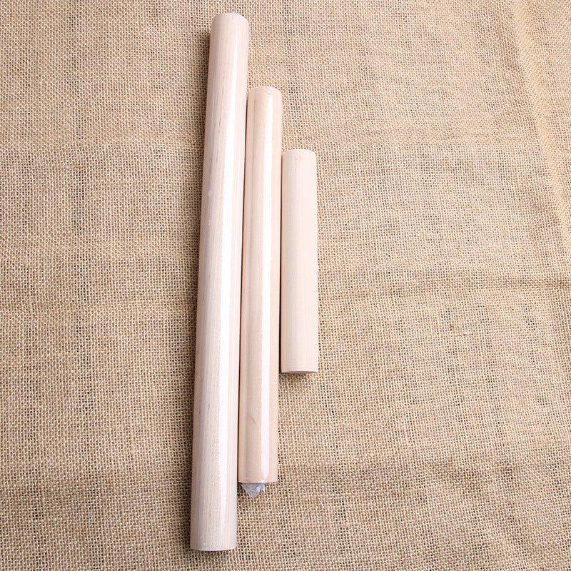 Wood Rolling Pin - Natural with Comfortable Grip
