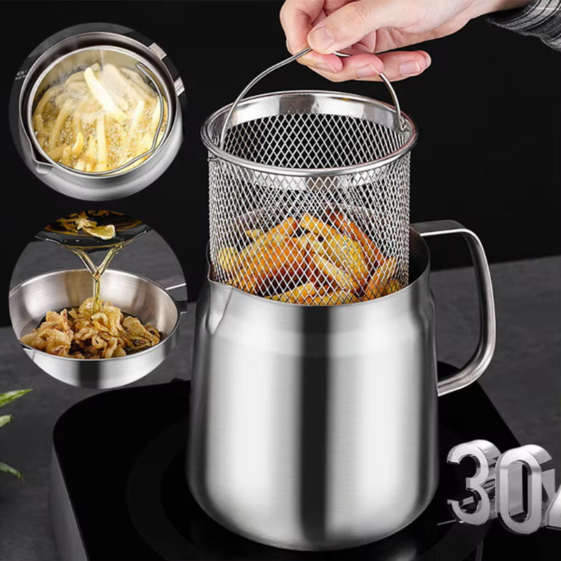 Stainless Steel Oil Filter Vessel - with Fry Basket