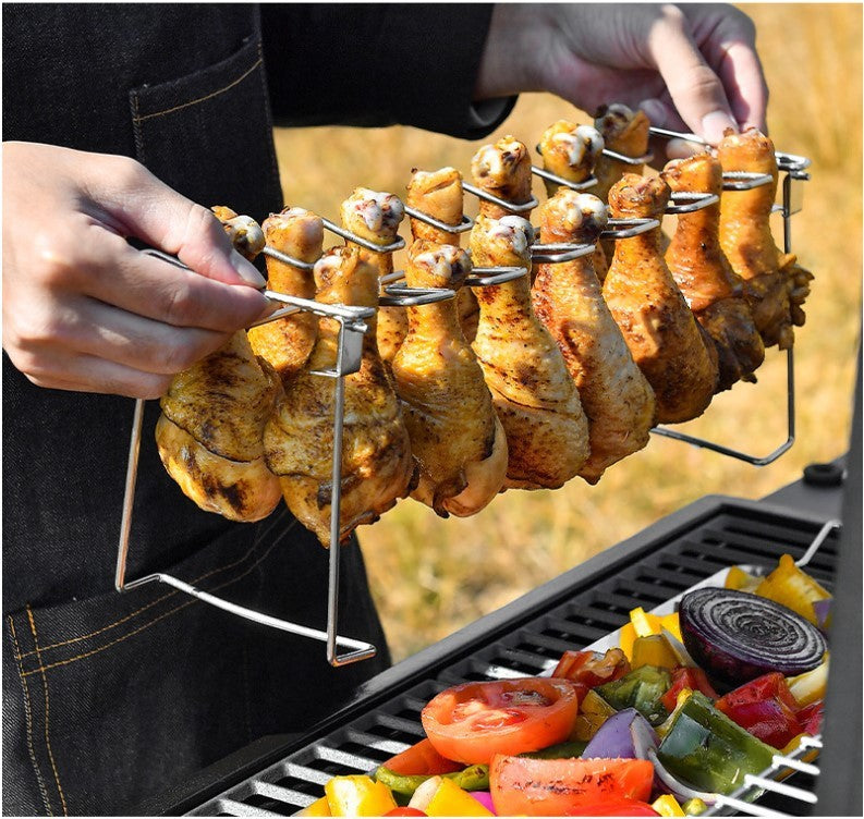 Stainless Grilling Basket with Mesh Clip - BBQ Rack