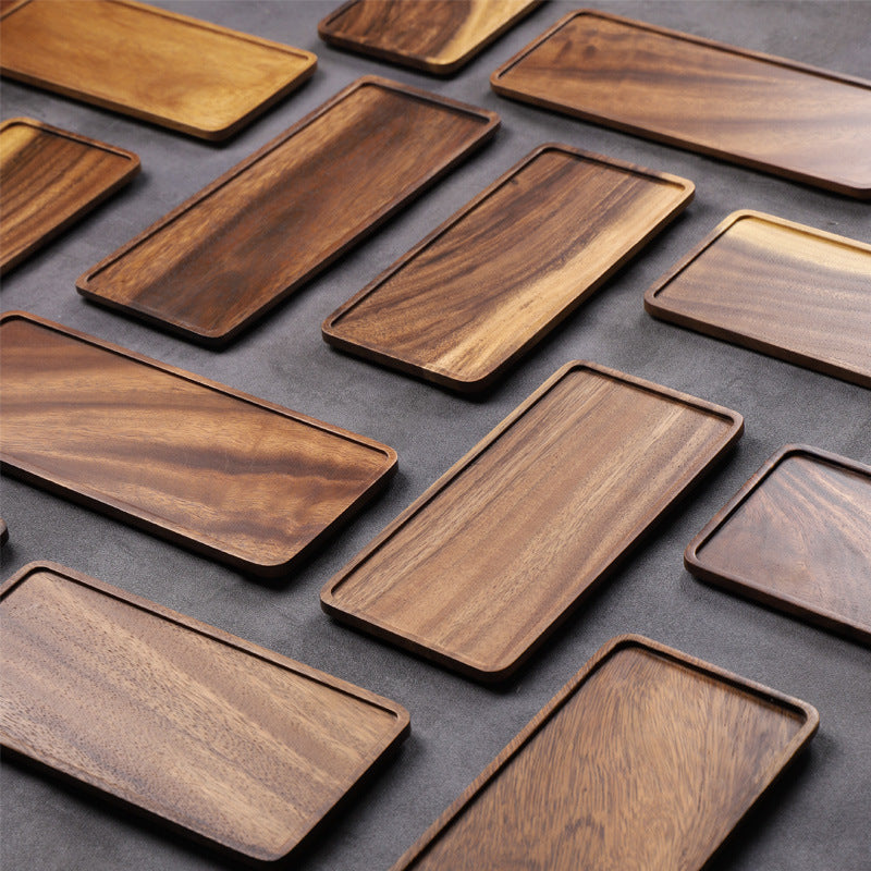 Wood Rectangular Tea Tray - Serving Tray