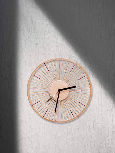 Japanese Wood Wall Clock - Minimalist Timepiece