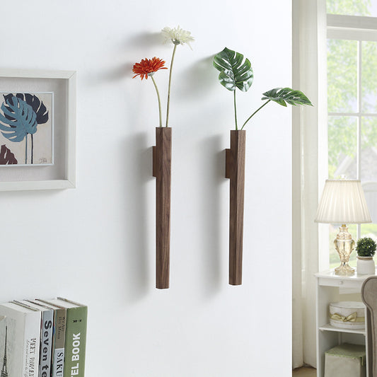 Bohemian Wood Floral Wall Decor - Hanging Art