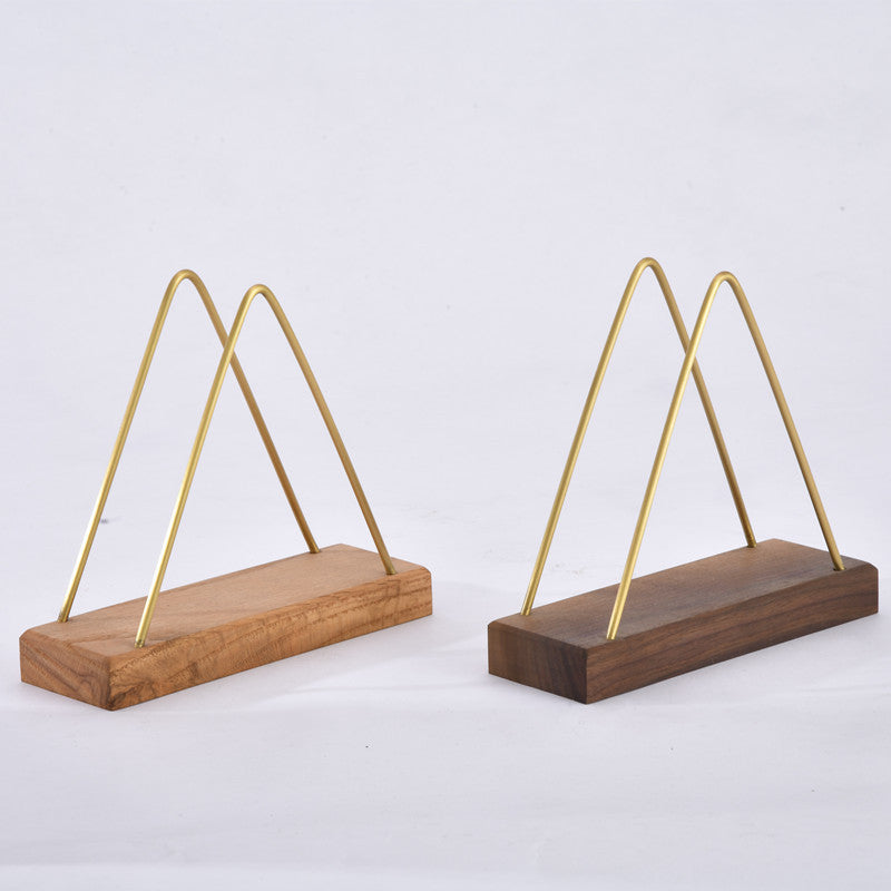 Wood Vertical Paper Towel Rack - Roll Holder
