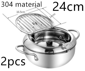 Stainless Fry Basket - Telescopic Folding