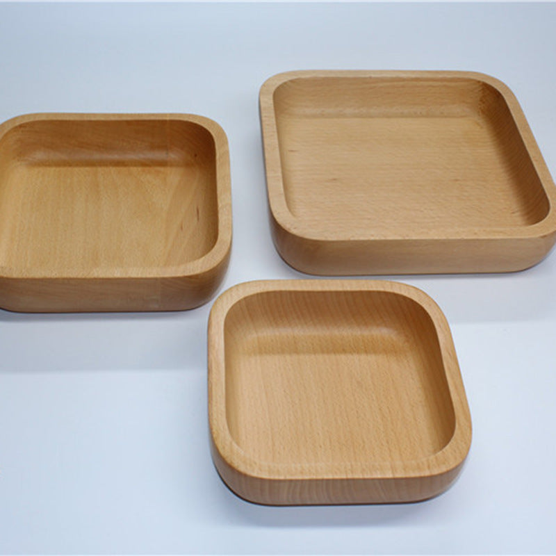 Japanese Rubber Wood Square Plate - Serving Dish