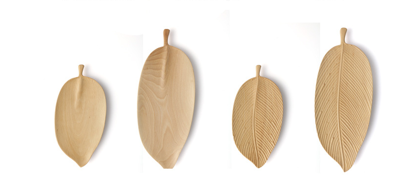 Wood Leaf Tray - Handmade Serving Platter