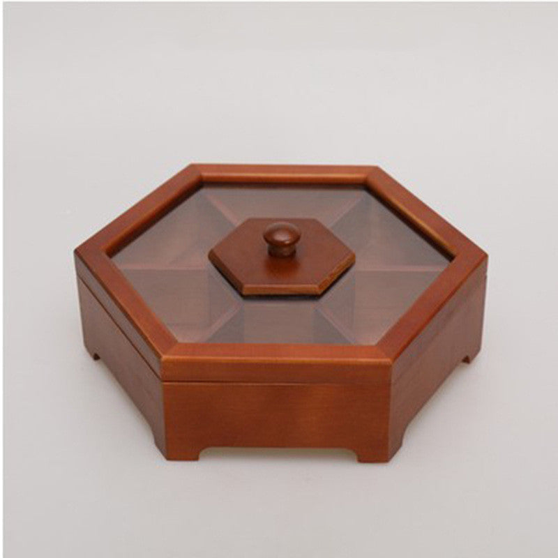 Chinese Wood Candy Box - Decorative Serving Tray