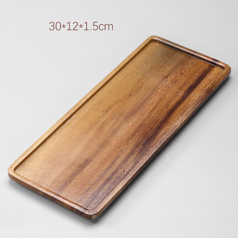 Wood Rectangular Tea Tray - Serving Tray
