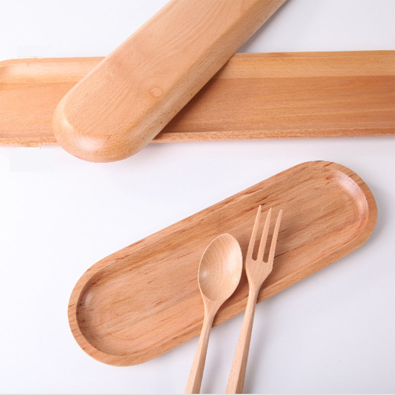 Wood Serving Plate - Long Strip for Fish/Appetizers