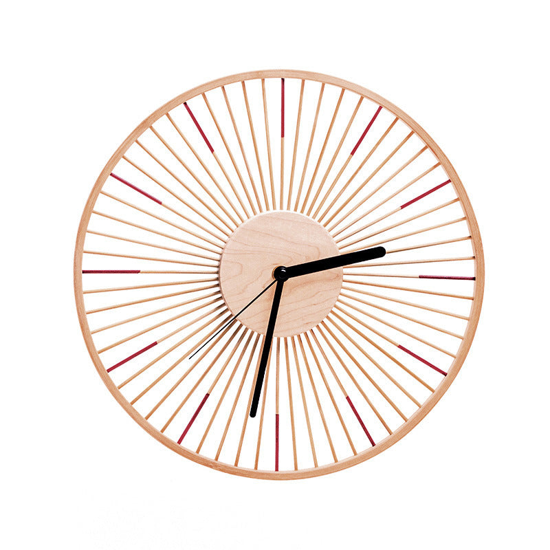 Japanese Wood Wall Clock - Minimalist Timepiece