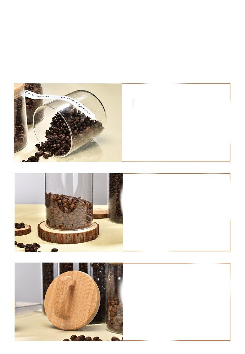 Glass Jar with Bamboo Handle - Multi-Functional