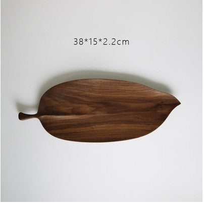 Wood Leaf Tray - Handmade Serving Platter