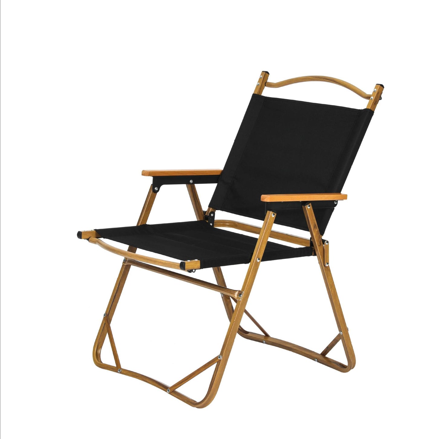 Wood Grain Camping Chair - Lightweight Folding