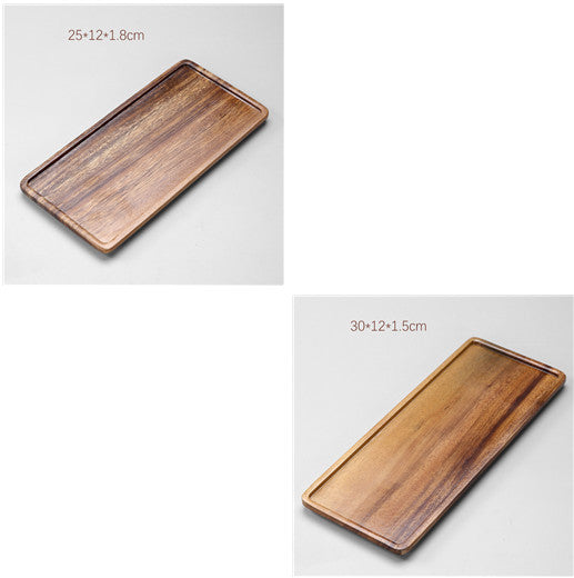 Wood Rectangular Tea Tray - Serving Tray