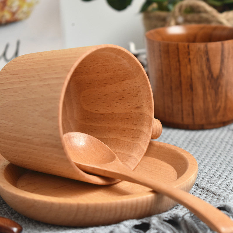 Beech & Jujube Wood Coffee Cup - Tea Set