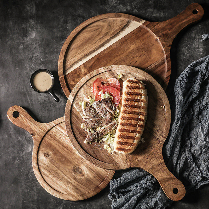 Wood Breakfast Cutlery Set with Serving Tray