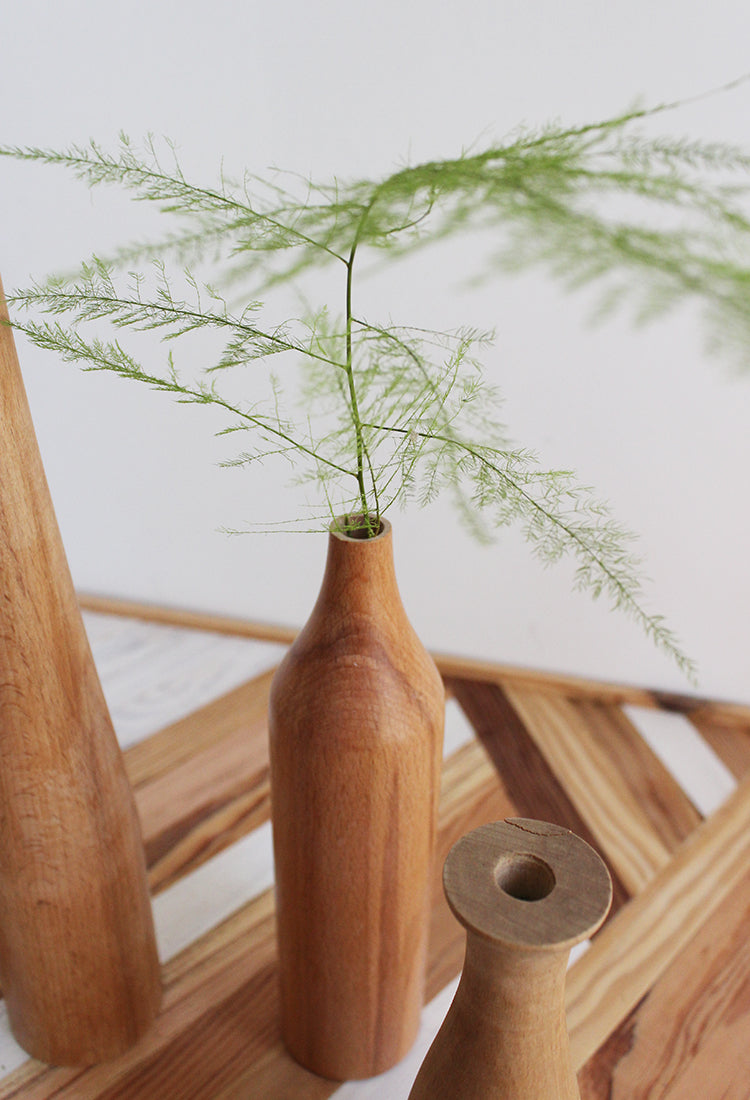 Wood Dry Flower Vase - Living Room Decoration