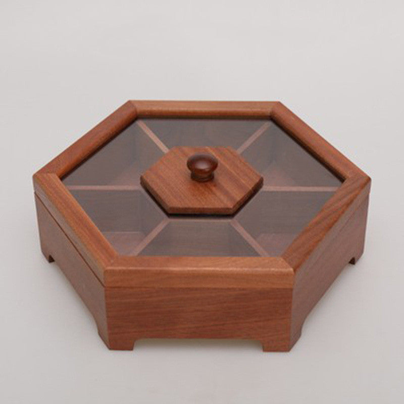 Chinese Wood Candy Box - Decorative Serving Tray