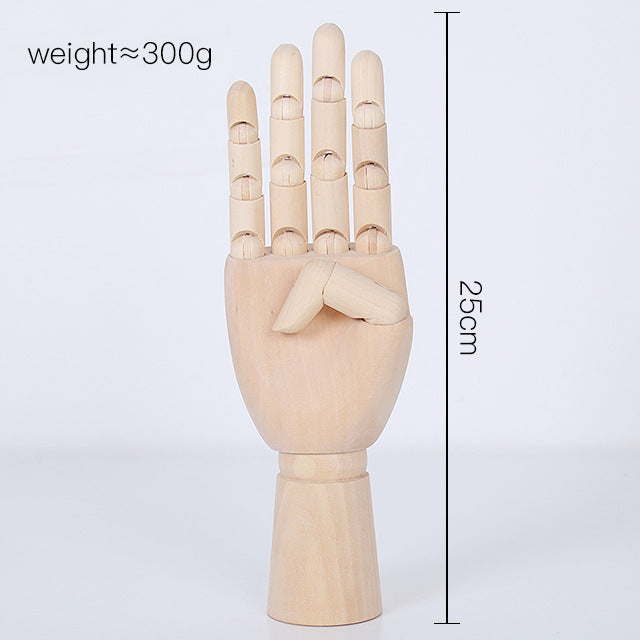 Lotus Wood Knuckle Hand Model - Movable Ornament