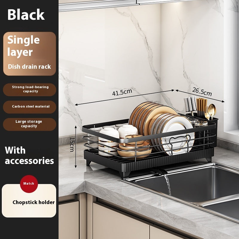 Self-Draining Dish Rack - Countertop Organizer