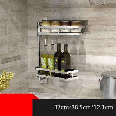 Punch-Free Kitchen Shelf - Wall Mounted Storage