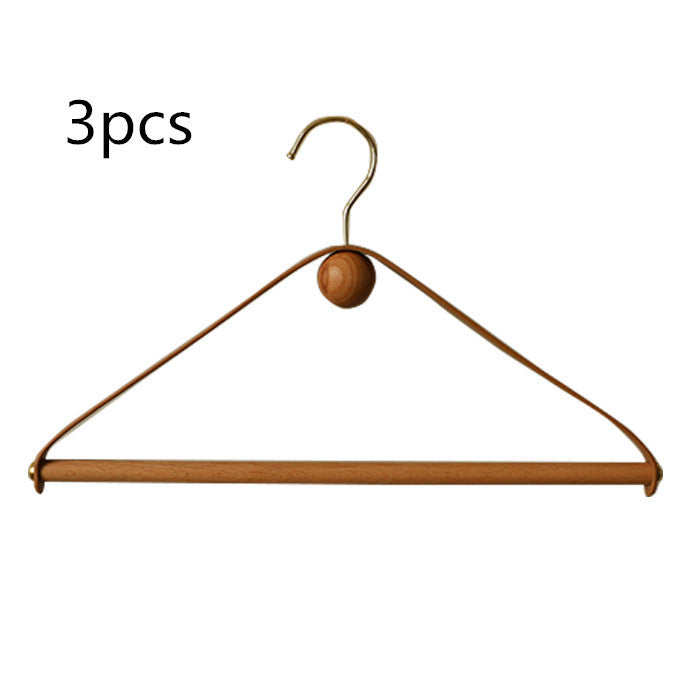Nordic Wood Seamless Hangers - Non-Marking Clothes