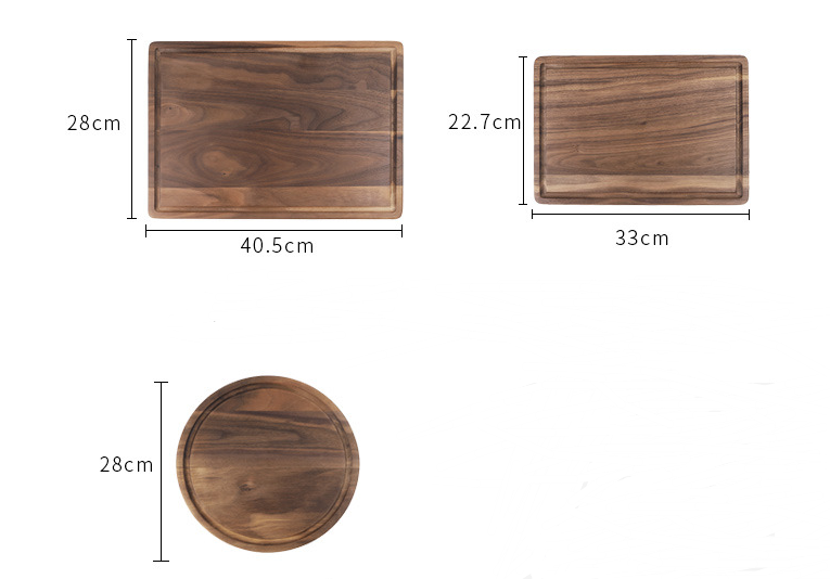 Black Walnut Cutting Board - Whole Tray for Fruit