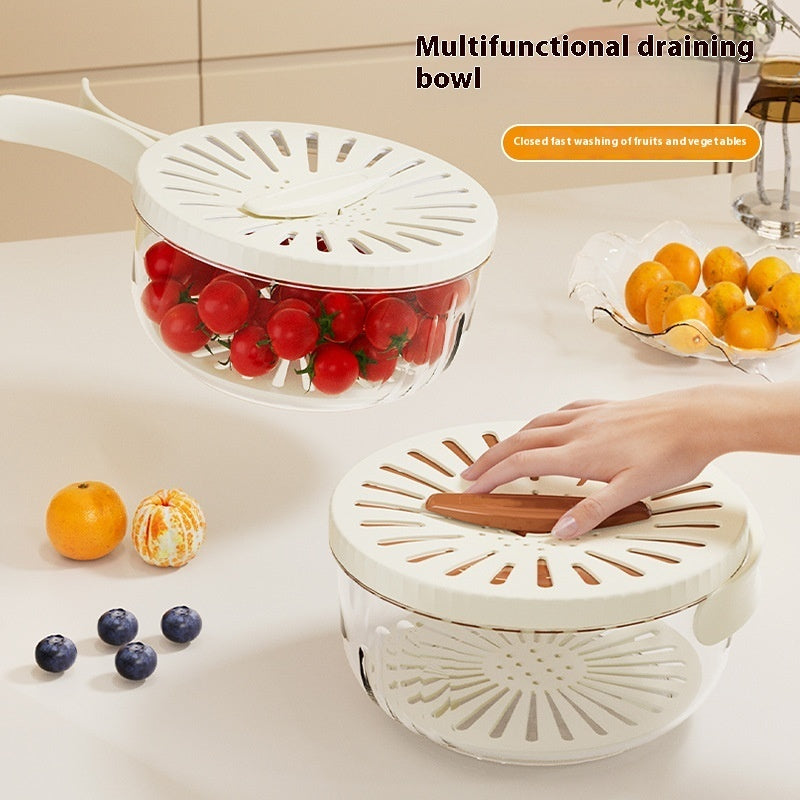 Foldable Drain Basket - Silicone Colander for Kitchen