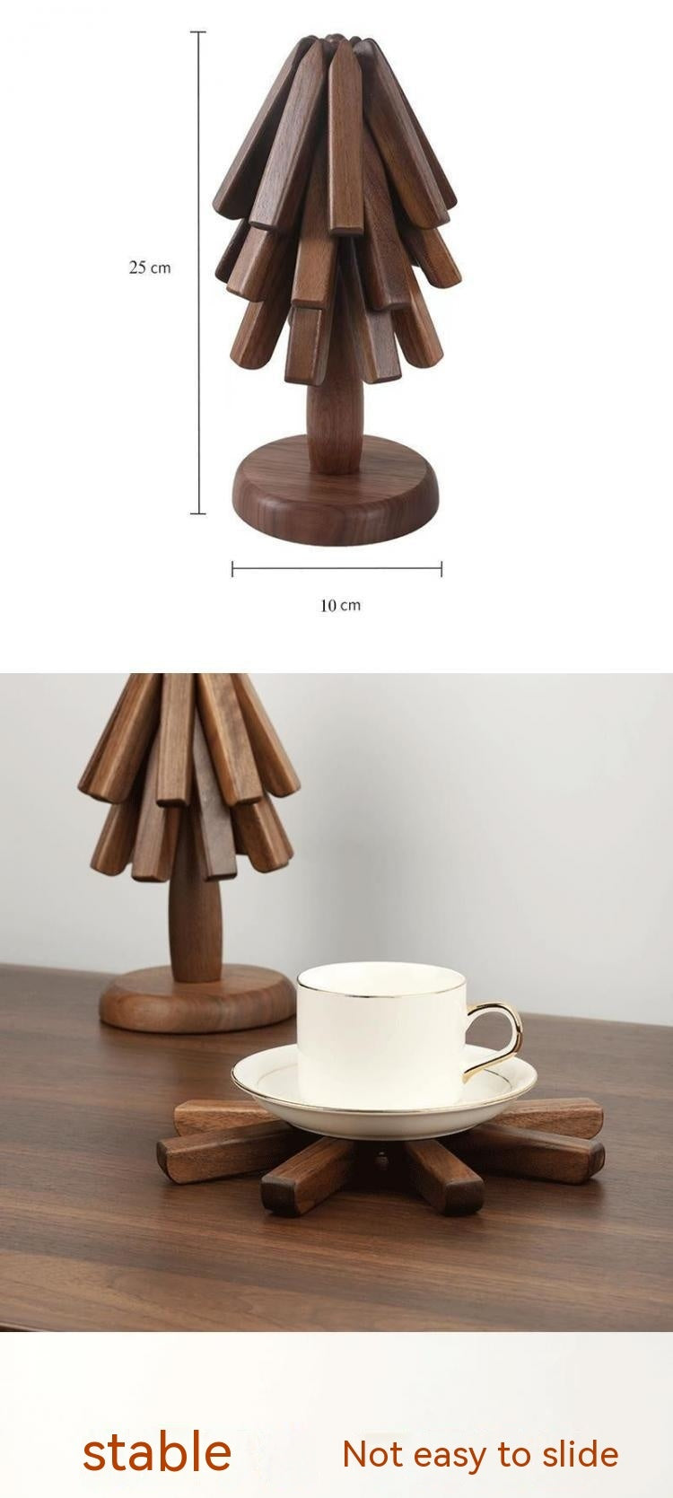 Black Walnut Table Decor - Tree Design Trivet
