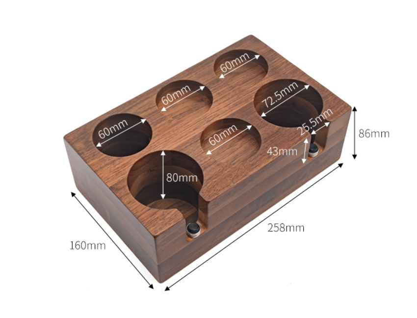 Wood Espresso Tamper Station - Coffee Distributor