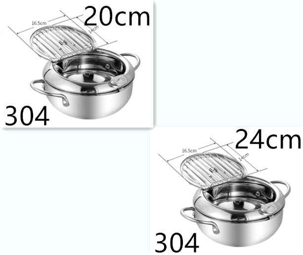 Stainless Fry Basket - Telescopic Folding