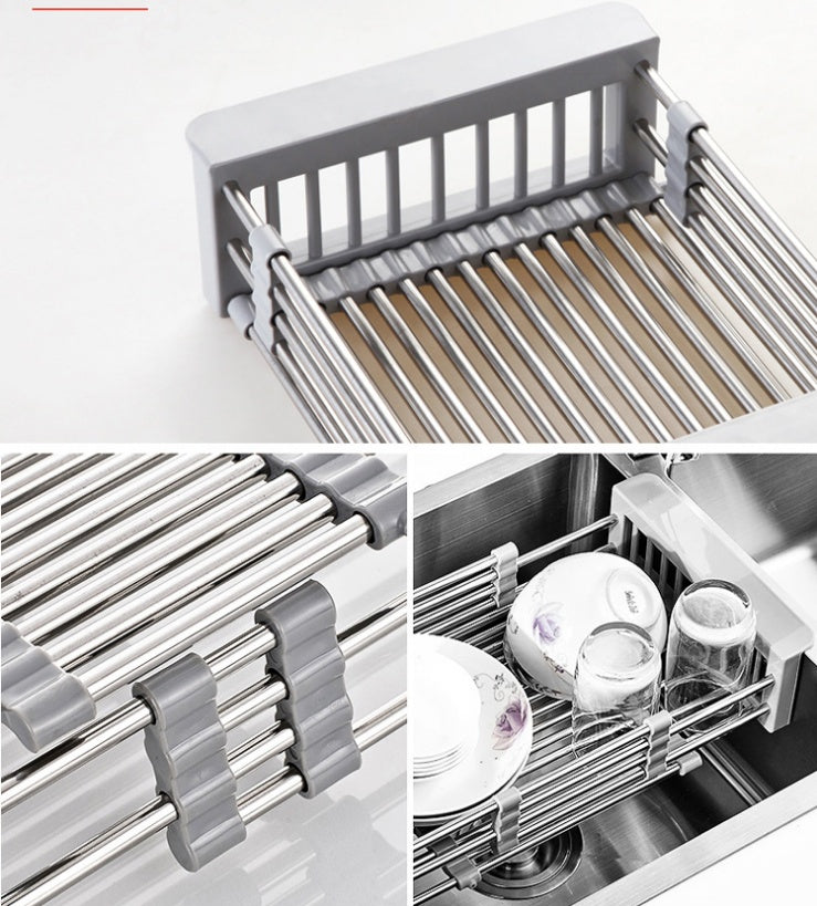 Stainless Steel Sink Drain Basket - Dish Drying