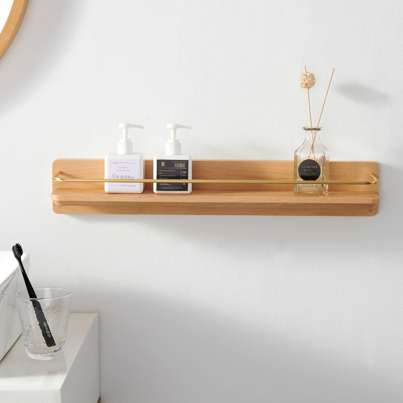 Wood Bathroom Shelf - Wall Mounted